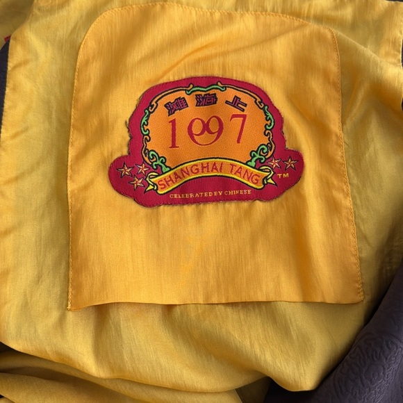 Shanghai Tang Brown Jacket Mandarin Silk Frog Closure Jacquard no signs of wear - Picture 5 of 7